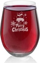 Snowflake Christmas Wine Glasses Stemless Wine Glasses for Wedding Wine Toasting