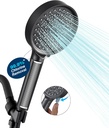 Cobbe Handheld Filtered Shower Head - Filters >99% Chlorine - Advanced 2.0 Carbon System - Water Softening Beads for Hard Water - Relieves Dry, Itchy Skin - Matte Black