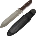 joyhalo Hori Hori Garden Knife, Garden Tools with Sheath for Weeding, Bulb Planting,Digging, 7 1/4" Stainless Steel Blade with Cutting Edge, Full Wood Handle with Hanging Hole