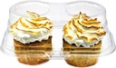 Green Direct 2 Compartment Disposable Cupcake Containers | Clear Cupcake Boxes Airtight | Stackable Cupcake Holders With Lid | Cupcake Plastic Containers Dome Cupcake Carrier BPA Free 10