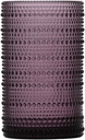 Fortessa Jupiter Beaded Hobnail Glass, 13 Ounce Iced Beverage (Set of 6), Purple