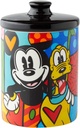 Enesco 6004977 Disney by Britto Mickey Mouse and Pluto Candy Jar Canister, 6 Inch
