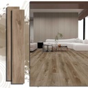 Vinyl Flooring,Waterproof Rigid Core Luxury Plank,2G Click Lock Floating Floor, 7" W x 43" L,Natural Wood Grain Feel,Durable Surface, Foam Pad Attached,10 Planks (21.5 Sq. Ft) (French Oak)