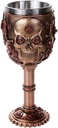 Pacific Giftware Steampunk Gear Head Skull Goblet Wine Chalice 7oz Wine Cup