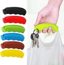 Silicone Portable Handle Carrier Grocery Bag Carrier Silicone Bag Carrying Handle Bag Clips Relax Protection Hands Outdoor Portable Carrying Tool for Home Daily Usage 5 Pcs