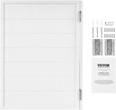 VEVOR Saloon Swinging Doors, 32" W x 42" H Single Swinging Cafe Interior Doors, Square Design Premium Pine Wood, with Hinges & Hardware Kit, Easy to Install, for Hallway Kitchen Bar Pub Entrance White