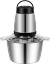 Food Chopper Electric,8-Cup Food Processor with 2L Stainless Steel Bowl, Stainless Steel Blades for Meat,Vegetable,Onion and Garlic