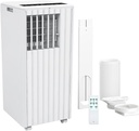 【𝗡𝗲𝘄 𝗨𝗽𝗴𝗿𝗮𝗱𝗲】 8000 BTU Portable Air Conditioner - 3 in-1 AC Unit, Dehumidifier & Fan with Sleep Mode, 24-Hr Timer & Eco Mode for 350 Sq.Ft Rooms, Includes Remote & Washable Filter