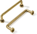 khtumeware 10 Pack Burnished Antique Brass Cabinet Pulls 3" Hole Center Classic Vintage Drawer Handles Kitchen Cupboard Bathroom Dresser Cabinet Hardware