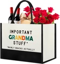 Gifts for Grandma Mothers Day, Great Grandma Gift for Birthday, Grandma Shopping Tote Bag, New Grandma Gift Ideas for Grandmother, First Time Grandma Gifts 2025, Best Grandma Nana Grocery Utility Bag