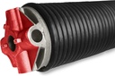 0.331 x 3-3/4" x 30'' Commercial Garage Door Torsion Spring Replacement, Min 20,000 Cycles Precision E-Coating 5-Year Warranty Heavy Duty (Left Side-Red Cone)