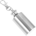 IMIKEYA Keychain Flask Mini Flask 1 Oz Stainless Steel Flask for Alcohol Portable Flask for Men Women Flask for Travel for Keychain Accessory