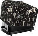 Western Cactus Vintage Toaster Cover Bread Machine Cover Fits For 4 Slice Toasters Anti-Sputtering Bread Cover Washable Bread Maker Cover Dust Cover