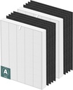 115115 HEPA Replacement Filter A for Winix Plasmawave Air Purifier C535 5300 5300-2 6300 6300-2 P300 AM90 C909 9800,2 x True HEPA Size 21 Filters + 8 x Carbon Pre-Filters