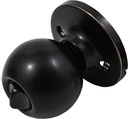 Stone Harbor Hardware Ball Door Knob, Privacy (Bed/Bath) Latch, Vintage Bronze