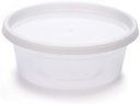Deli Food Storage Containers with Lids (48 Count) (8oz)