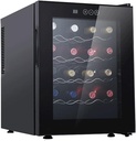 48L Compressor Wine Cooler Refrigerator W/Lock Large Freestanding Wine Cellar for Red, Champagne or Sparkling Wine | 41f-64f Digital Temperature Control Fridge Glass Door