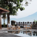 Modway EEI-1472-NAT-GRY-SET Marina Premium Grade A Teak Wood Outdoor Patio Furniture Set, 5 Piece, Natural Gray