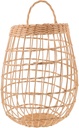Elegant Woven Rattan Basket Kitchen Storage for Garlic Onion Wall Hanging Basket for Home Decor Living Room Patio Boho Style