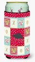 Caroline's Treasures CK5456TBC Black Rat Love Tall Boy Hugger, Red Can Cooler Sleeve Hugger Machine Washable Drink Sleeve Hugger Collapsible Insulator Beverage Insulated Holder