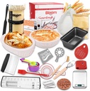 Complete Sourdough Bread Baking Supplies – 9" Round & 10" Oval Banneton Baskets, 40oz Starter Jar, Sourdough Starter Kit, Dough Scoring Tools & Essential Bread Making Supplies (Starter and Baking Kit)