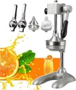 Cast Iron Citrus Juicer, Hand Press Citrus Juicer Extractor With Filter Plate And Auxiliary Handle, Manual Juicing Tool