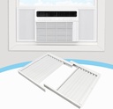 Air Jade Window Air Conditioner Side Panels, Window AC Side Panels with Frame for 8,000 Btu Units, Room Air Conditioner Accordion Filler Curtain Replacement Kit