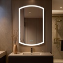 Blossom 24x38 LED Medicine Cabinet Mirror for Bathroom, Left Hinge Recessed/Surface Lighted Medicine Cabinet with Mirror, Anti-Fog, Dimmable 3 Color Makeup Mirror, Wall Mounted Storage