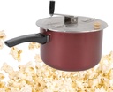 Stainless Steel Manual Popcorn Popper Homemade Delicious Popcorn Maker Gas Stove Induction Cooker Compatible