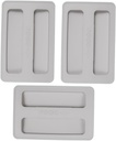 3pcs Toaster Cover Silicone Bread Machine Lid Protector Heat Insulating Kitchenware Cover for Home Appliances