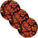 3 Pcs Heat Resistant Table Mats for Crock Pot Scary Elm Holloween 15in Polyester-Cotton Thread Weave Kitchen Gadgets accesorios para mesa de comedor