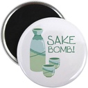 CafePress Sake Bomb Magnets 2.25" Round Magnet (10 pack)