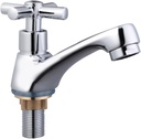 Modern Single Handle Bathroom Faucet, One Hole Chrome Finished Cold Water Tap, Bar Basin Faucets