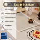 Dish Drying Mat - Absorbent Countertop Mat for Coffee Maker, Dish Rack (12''16'')