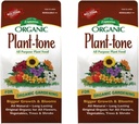 Espoma Organic Plant-Tone 5-3-3 Natural & Organic All Purpose Plant Food; 4 lb. Bag; Organic Fertilizer for All Flowers, Vegetables, Trees, and Shrubs. - Pack of 2
