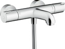 hansgrohe Ecostat 1001 CL - Bath Thermostat Exposed, Bath tap with Safety Stop at 40 °C, Thermostat for Bath tubs, Mixer tap for 2 Functions, Chrome, 13201000