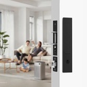 Pocket Door Locks, Edge pulls, Hidden Handles, Pocket Door Locks with Keys, Pocket Door Hardware, Sliding Door Hardware, for Doors 1 5/13" to 2 2/8" Thick (Black, Key Type)