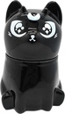 Ceramic Cat Cookie Jar Car Treat Jar Storage Jar Sealed Jar Home Decor Accessories Large Black