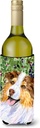 Caroline's Treasures SS8819LITERK Australian Shepherd Wine Bottle Hugger Bottle Cooler Sleeve Hugger Machine Washable Collapsible Insulator Beverage Insulated Holder
