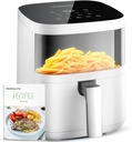Air Fryer, Beelicious 8-in-1 Smart Compact 4QT Air Fryers with Viewing Window, White