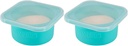 500ml Individual Pizza Dough Proofing Container with Airtight Lid – Ideal for Neapolitan Pizza Round Dough Ball Cold Fermentation, Food Grade Silicone, Freezer & Dishwasher Safe – 2 Pack (Blue)