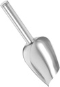Household Stainless Steel Ice Scoop for Kitchen and Bar Use Ergonomic Handle for and Food Portioning Design