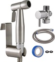 Design House 588913-SS Modern Single-Function Dual-Mount Hand Held Bidet Sprayer for Bathroom, Stainless Steel