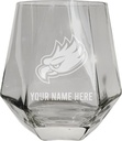 R and R Imports Florida Gulf Coast Eagles Customizable Stemless Diamond Wine Glass Engraved 10 oz Clear Officially Licensed Collegiate Product Single Unit