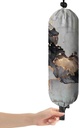 Cute Plastic Bag Holder,Grey Marble,Grocery Bags Dispenser,Shopping Bag Organizer,Gifts for Kitchen Decor