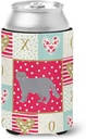 Caroline's Treasures CK5698CC Scottish Fold #1 Cat Love Can or Bottle Hugger, Red Cooler Washable Drink Sleeve Collapsible Beverage Insulated Holder, Can Hugger, Multicolor