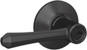 SCHLAGE F51A DMP 622 PLY Dempsey Lever with Plymouth Trim Keyed Entry Lock, Matte Black