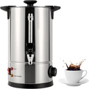 Commercial Coffee Urn, Stainless Steel Hot Beverage Dispenser Coffee Maker Hot Water Urn for Catering Hot Drink Dispenser 8L
