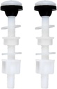 2 Pcs Toilet Tank Plastic Bolt Plastic Screws Toilet Seat Bottom Lock Bolt Fixing Accessories, Easy to Install