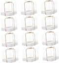 Alipis 12pcs Cupcake Packing Boxes Inserts for Bakery Individual Cake Boxes for Gifting and Display for Weddings Birthdays and Desserts